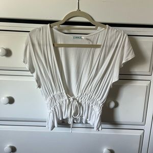 UO tie front top